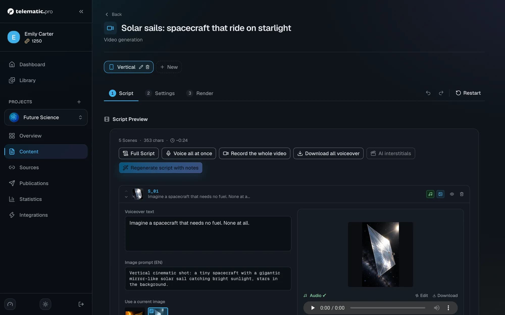 AI video editor