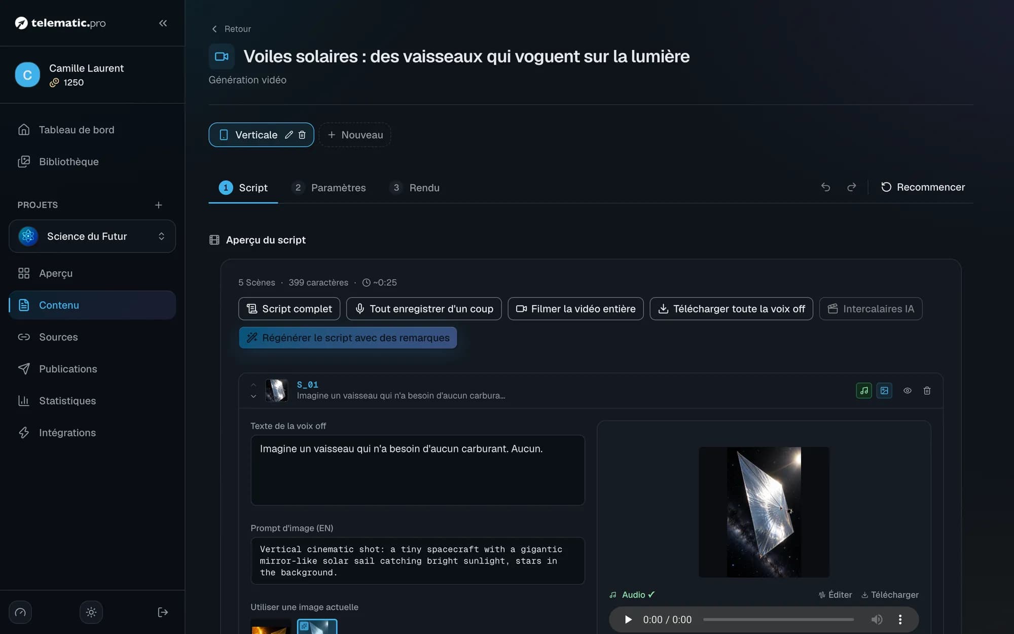 Éditeur vidéo IA